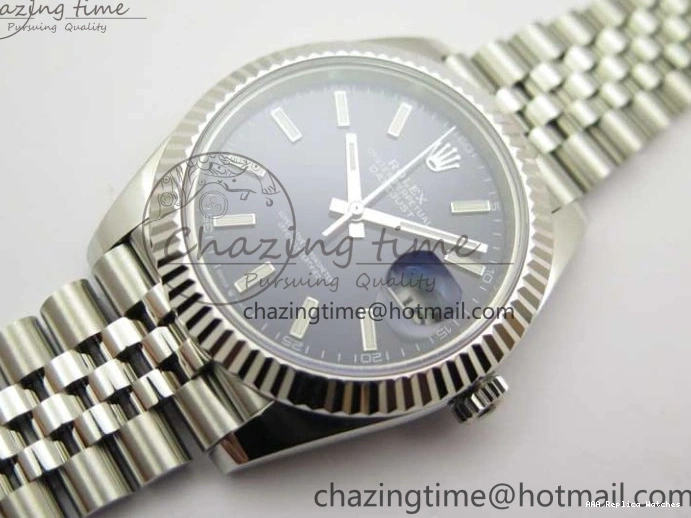 Best AAA Replica Sites Bracelet Best 1:1 41 Marker ZF 2438 Steel 126334 Blue Dial A 904L Stick Edition on Jubilee DateJust Compact 1217